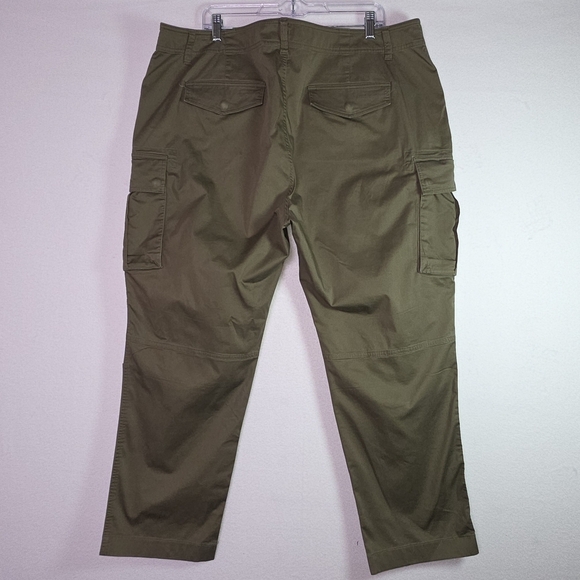 Lauren Ralph Lauren Black Label Women’s 18W Cargo Pants Olive Green Utility - Picture 3 of 13